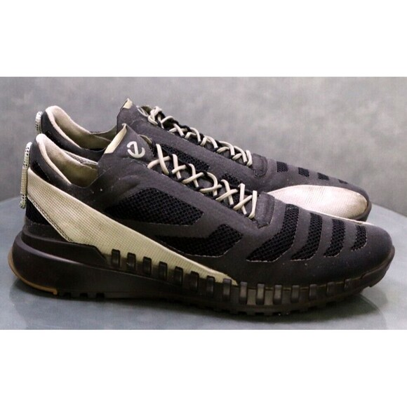 ECCO Zipflex Breakthru S.T.I $140 Men's Sneakers Shoes Sz EU 45 US 11-11.5 Gray - Picture 4 of 12